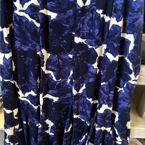Talbots Navy Floral Midi Dress - Picture 4 of 9